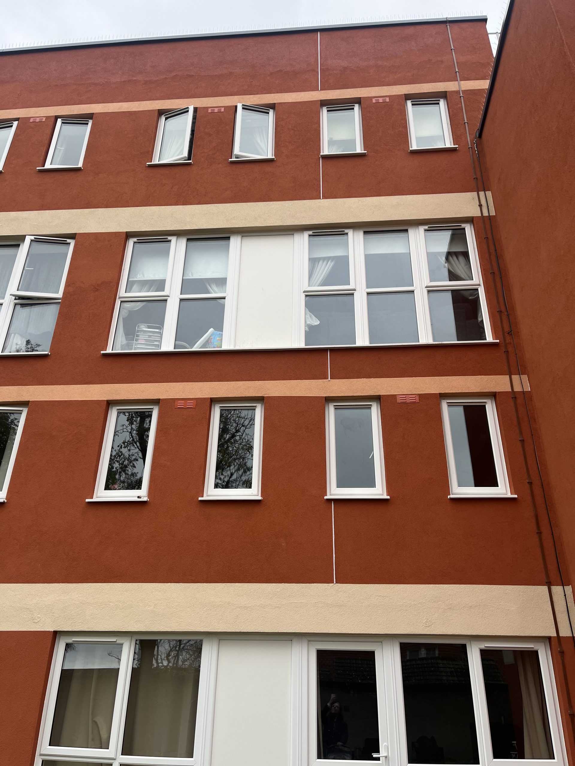 block of flats window cleaned in Rayleigh by kirbside cleaning